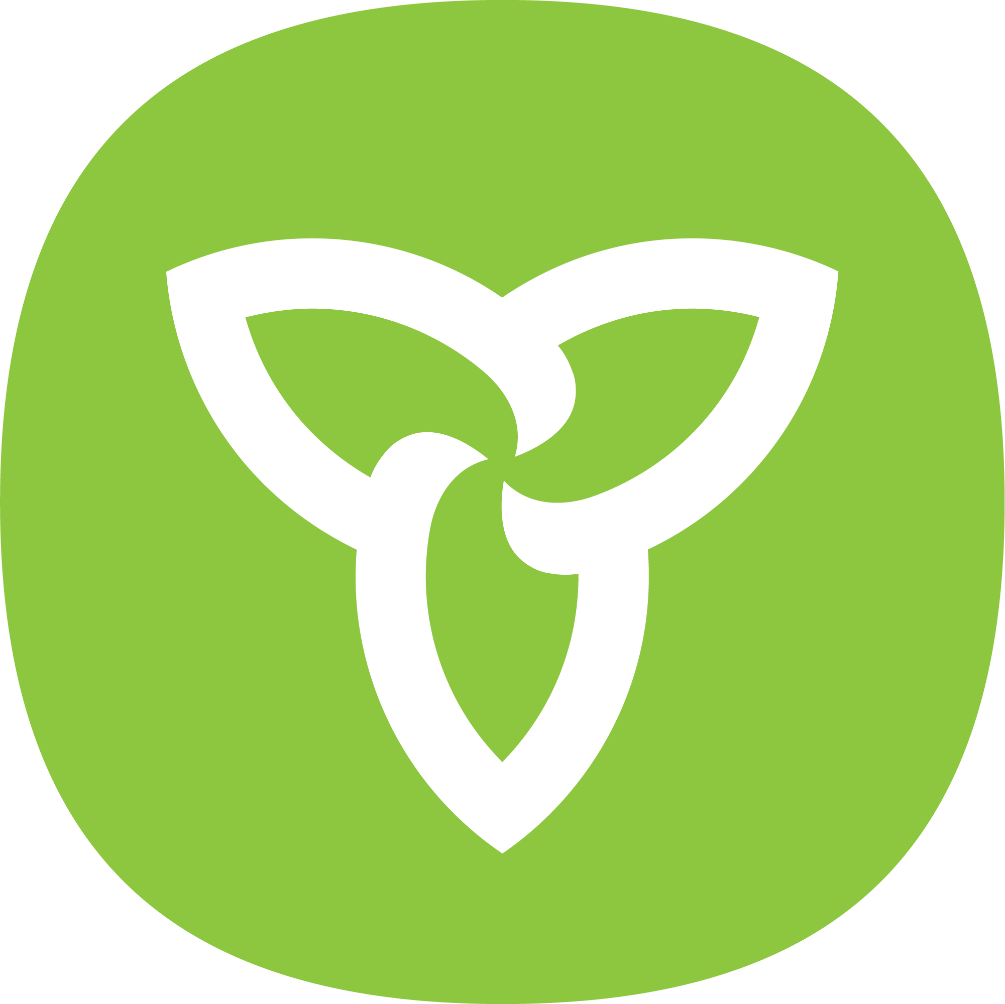 Ontario Trillium logo.